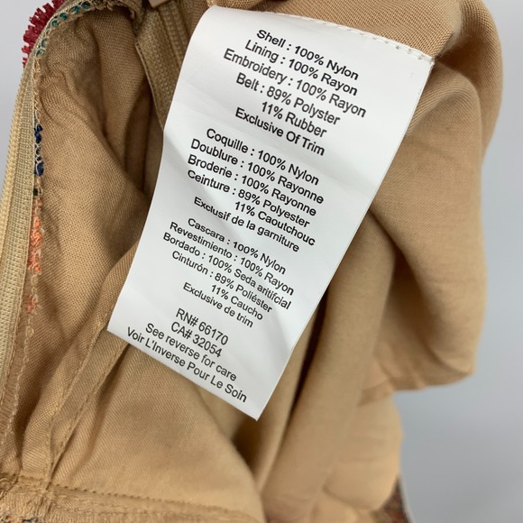 Anthropologie Bhanuni by Jyoti Skirt Florence Embroidered Floral Tulle - Picture 15 of 15